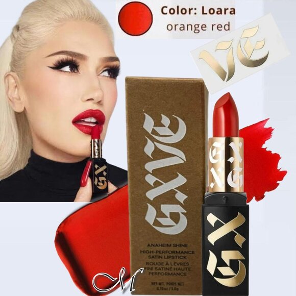 GXVE Anaheim Shine High-Performance Satin*Lipstick~Loara (Orange Red) 3g NIB - Picture 1 of 16